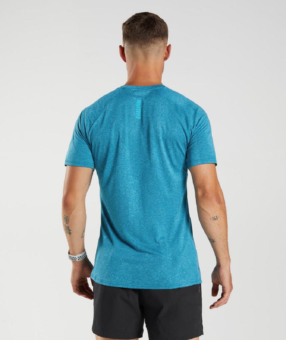 Gymshark Apex Muške T Shirts Plave Tamno Sive Plave | HR 2409YXF